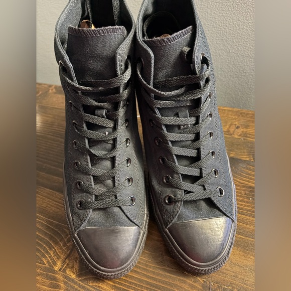 Converse Men's All Star Black High-Top Sneakers Men’s Size 10 Women’s Size 12 - Picture 14 of 15
